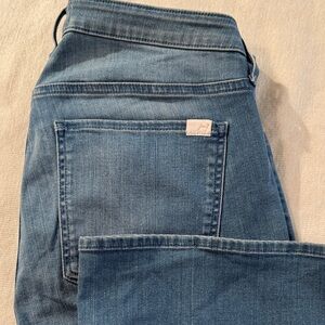 Jen 7 Slim Bootcut Jeans - Size 16 -  Soft Stretch Mid Wash